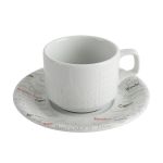 Porselen Italy Tabaklı Çay Fincanı 177Cc