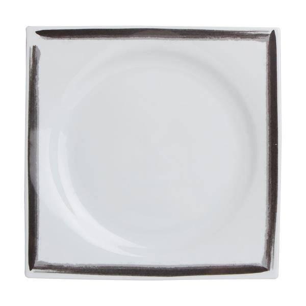 Porselen Black Touch Desen2 Düz Tabak 27