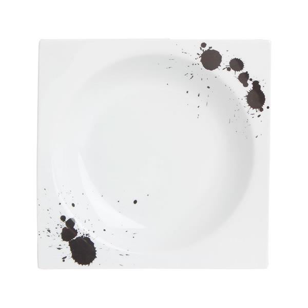 Porselen Black Touch Desen3 Çukur Tabak 