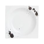 Porselen Black Touch Desen3 Çukur Tabak 