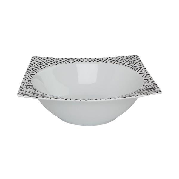 Porselen Black Touch Desen1 Kase 23X23Cm