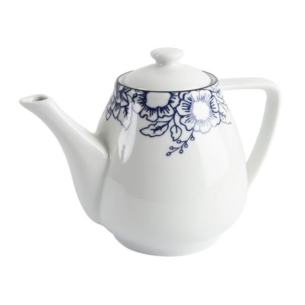 Porselen Blue Manoir Desen4 Tabaklı Çay 