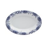 Porselen Blue Manoir Desen1 Kayık Tabak 