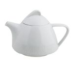 Porselen Lara Beyaz Kapaklı Demlik 700Cc