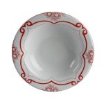 Porselen Red Manoir Desen2 Çukur Tabak 2