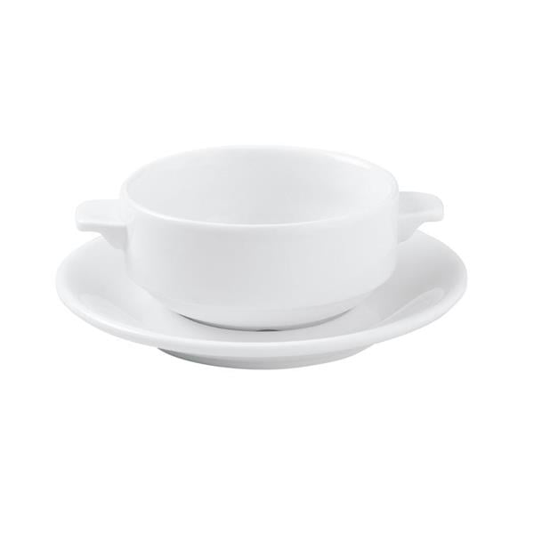 Porselen İstanbul Beyaz Kulplu Kase 11Cm