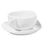 Porselen Espresso Kalp Çay Fincanı