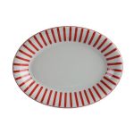 Porselen Red Manoir Desen3 Kayık Tabak 1