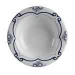 Porselen Blue Manoir Desen2 Çukur Tabak 