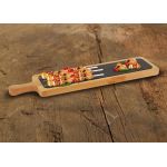 Lava Porselen Plakalı Ahşap Servis Küreği