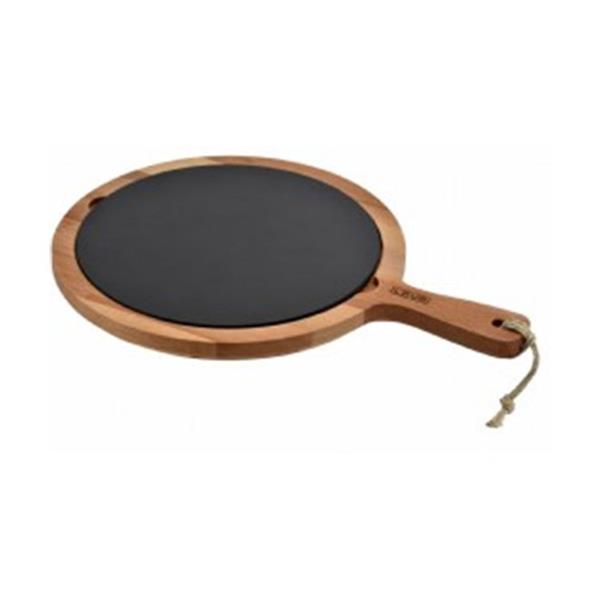 Ahşap Servis Tabağı Porselen Zeminli