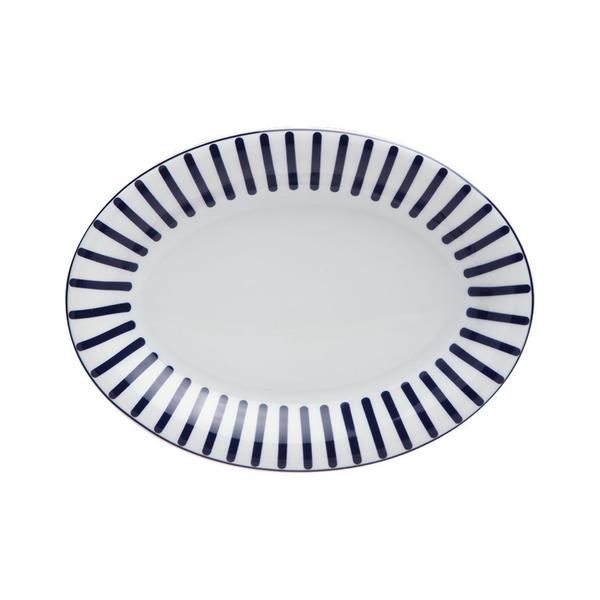 Porselen Blue Manoir Desen3 Kayık Tabak 