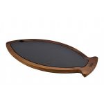 Porselen Plakalı Balık Servis Tahtası