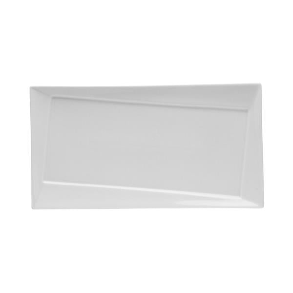 Porselen Twist Beyaz Kayık Tabak 29Cm  