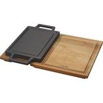 Ahşap Altlıklı Döküm Demir Dikdörtgen Hot Plate