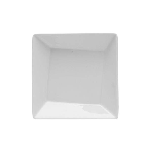 Porselen Twist Beyaz Çukur Tabak 13Cm  