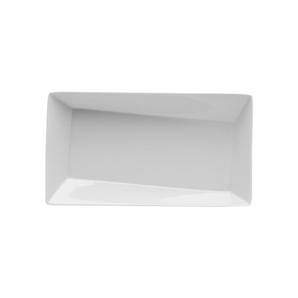 Porselen Twist Beyaz Kayık Tabak 27Cm  