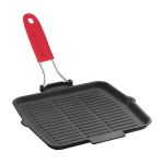 Tel ve Silikon Saplı Döküm Demir Izgara Tava