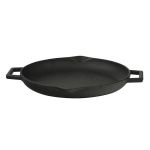 Metal Kulplu Yuvarlak Döküm Demir Kızartma Tavası