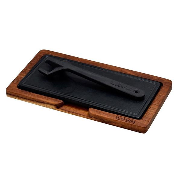 Ahşap Servis Tahtası, Hot Plate Döküm Demir Plakalı