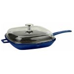 Cam Kapaklı Döküm Demir Izgara Tava