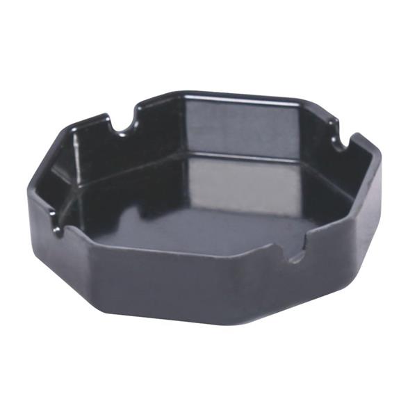 8 Köşe Kalın Lüks Siyah Küllük