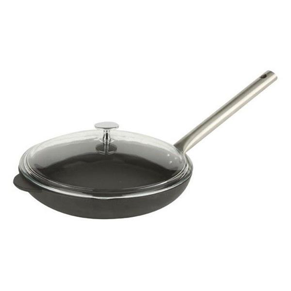 Cam Kapaklı Paslanmaz Saplı Kızartma Tavası