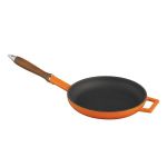 Ahşap Saplı Döküm Demir Kızartma Tavası