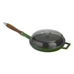 Cam Kapaklı Döküm Demir Kızartma Tavası