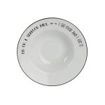 Porselen Be Happy Makarna Tabağı 25Cm  