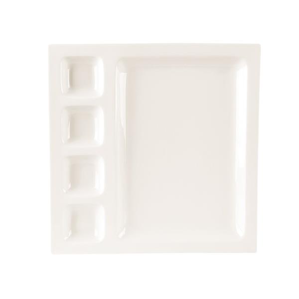 Porselen Alumilite Bölmeli Kahvaltı Taba