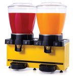 Panoramik Twin Manuel Karıştırıcılı+Karıştırıcılı Soğuk İçecek Dispenseri 22+22 Litre Sarı MM44.AY