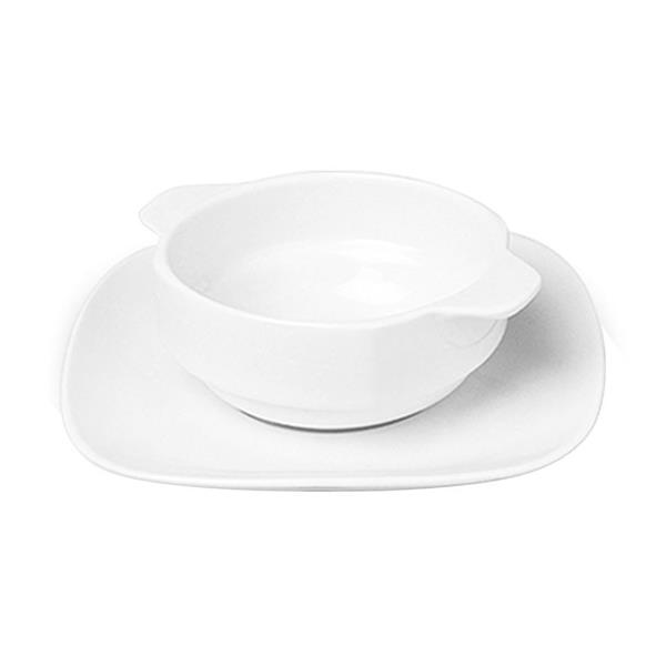 Porselen Mimoza Konsome Kase Tabağı 21 cm