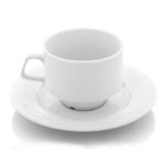 Porselen Moskova Çay Fincanı ve Tabağı 230 cc