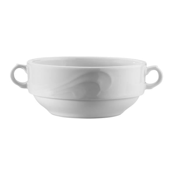 Porselen Neptün Konsome Kase ve Tabağı