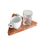 Üçgen Ahşap Kahve Sunumluk