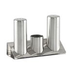 Piramit Standlı Tuzluk & Biberlik Seti