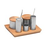 Galaxy Ahşap Tuzluk Biberlik Takımı