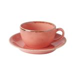 Porselen Seasons Turuncu Tabaklı Çay Fin