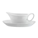 Porselen Oval Sosluk ve Tabağı