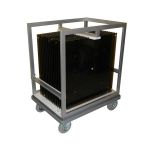 Büfe Standı Cam Tabla Taşıma Arabası