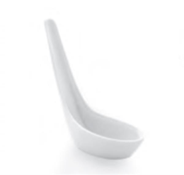 Porselen Meze Tek Lokma Tapas Kaşık Dekorsuz 9 cm