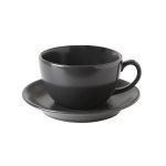 Porselen Seasons Siyah Tabaklı Çay Finca