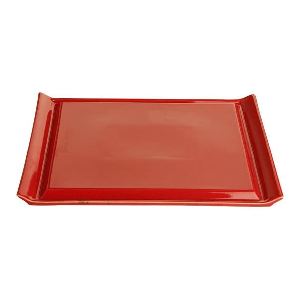 Porselen Seasons Kırmızı Biftek Tabağı 3