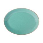Porselen Seasons Turkuaz Kayık Tabak 18C