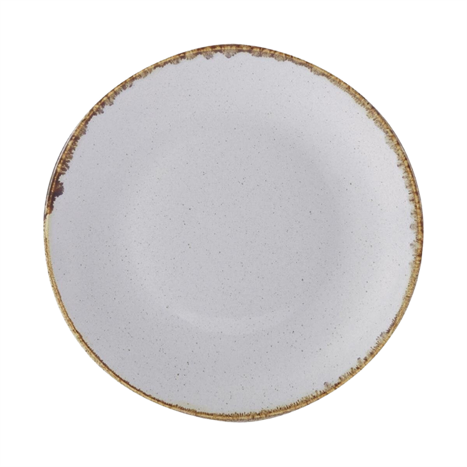 Porselen Seasons Gri Düz Tabak 18Cm   