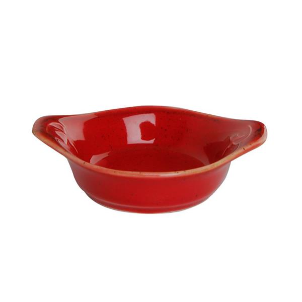 Porselen Seasons Kırmızı Mini Tabak 8Cm 