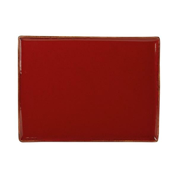 Porselen Seasons Kırmızı Kahvaltı Tabağı