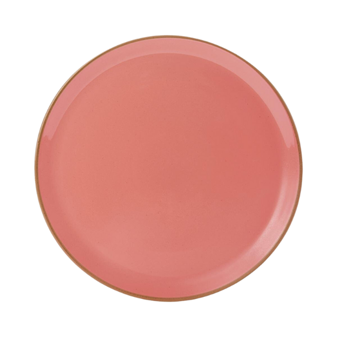 Porselen Seasons Turuncu Düz Tabak 20Cm 