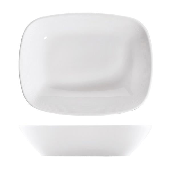 Porselen Rey Kare Kayık Tabak